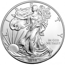 US American Eagle Silver Dollar 1990 UNC